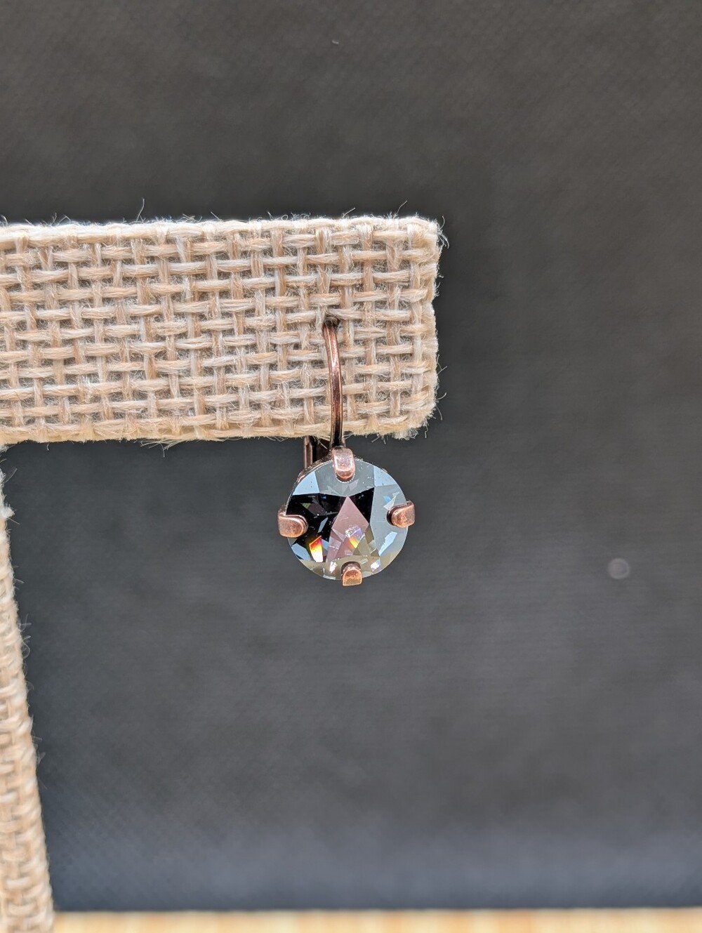 Sabika Blue And Brass Earrings